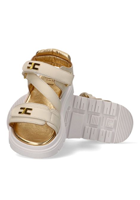 Sandali con logo ELISABETTA FRANCHI KIDS | F4A2-E05861733698